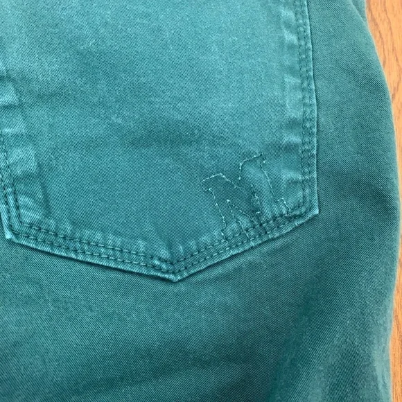 M Missoni Denim Jeans Green Low Rise Skinny Size 26 Designer Italy Cotton Blend - Picture 16 of 16